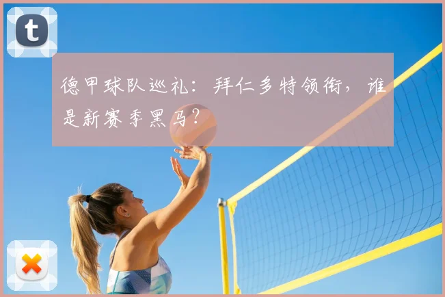 德甲球队巡礼:拜仁多特领衔,谁是新赛季黑马?